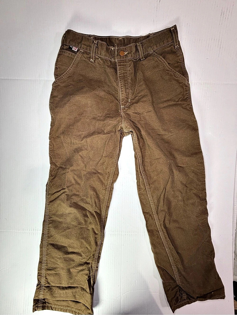 Carhartt Men's Cotton Cargo Pants Waist 32x30 in Brown
